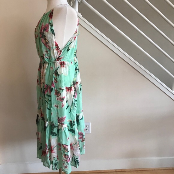 Farm Rio Serene Floral Maxi Dress Hibiscus M - Picture 3 of 10